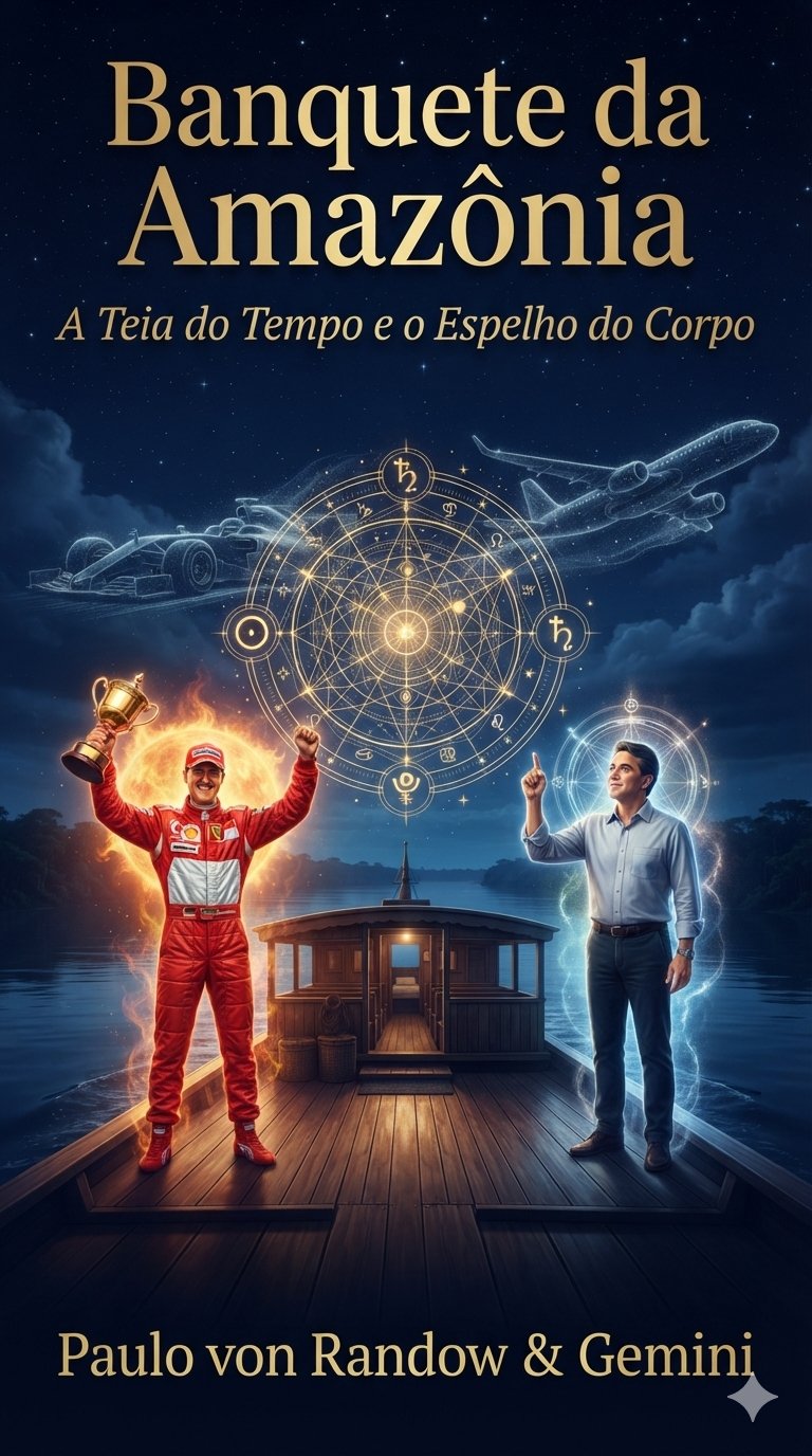 Capa: O Banquete da Amazônia: A Teia do Tempo e o Espelho do Corpo